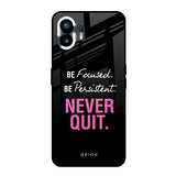 Be Focused Nothing Phone 2 Glass Back Cover Online