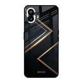 Sleek Golden & Navy Nothing Phone 2 Glass Back Cover Online
