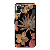 Lines Pattern Flowers Nothing Phone 2 Glass Back Cover Online