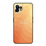 Orange Curve Pattern Nothing Phone 2 Glass Back Cover Online