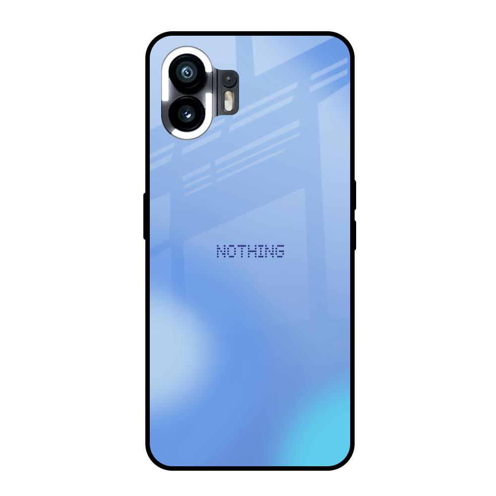 Vibrant Blue Texture Nothing Phone 2 Glass Back Cover Online