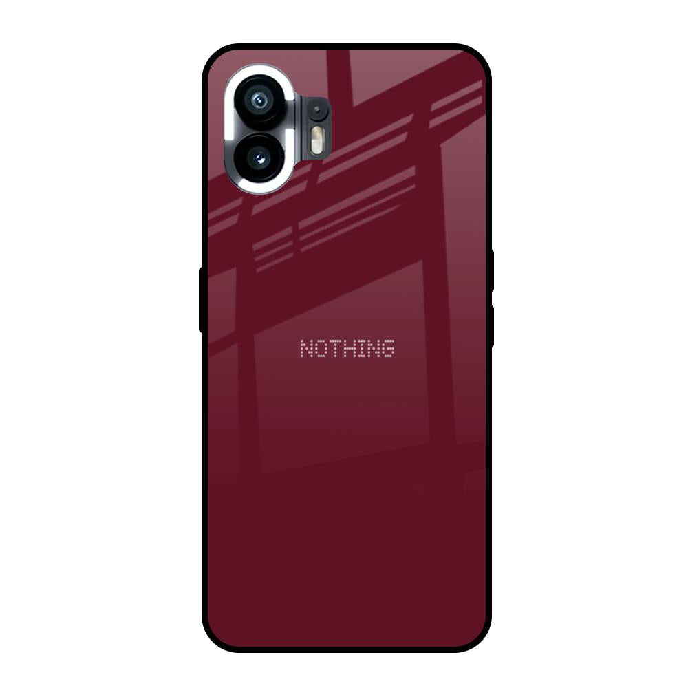 Classic Burgundy Nothing Phone 2 Glass Back Cover Online