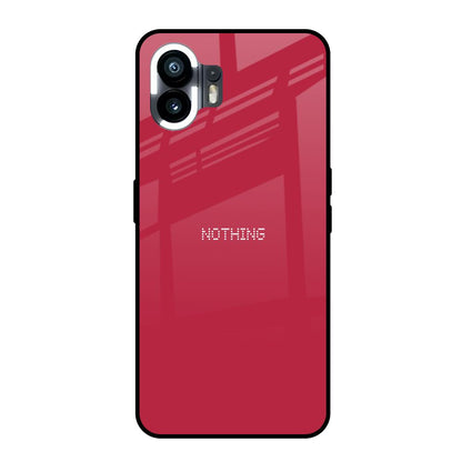 Solo Maroon Nothing Phone 2 Glass Back Cover Online