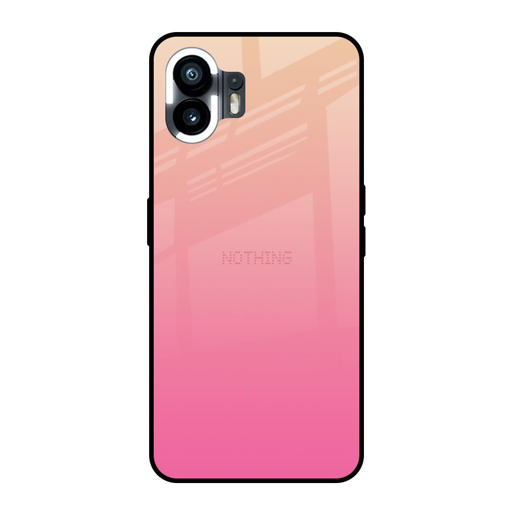 Pastel Pink Gradient Nothing Phone 2 Glass Back Cover Online