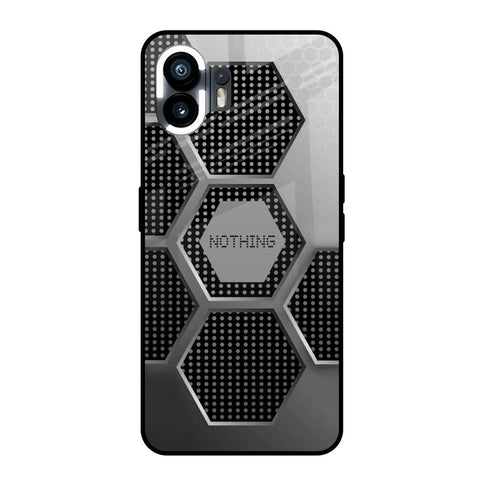 Hexagon Style Nothing Phone 2 Glass Back Cover Online