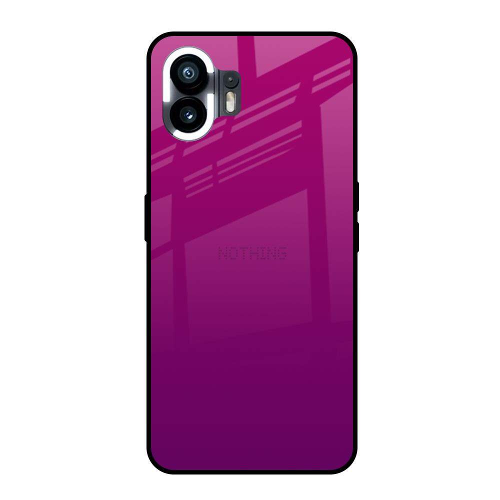 Magenta Gradient Nothing Phone 2 Glass Back Cover Online