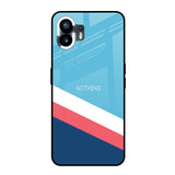 Pink & White Stripes Nothing Phone 2 Glass Back Cover Online