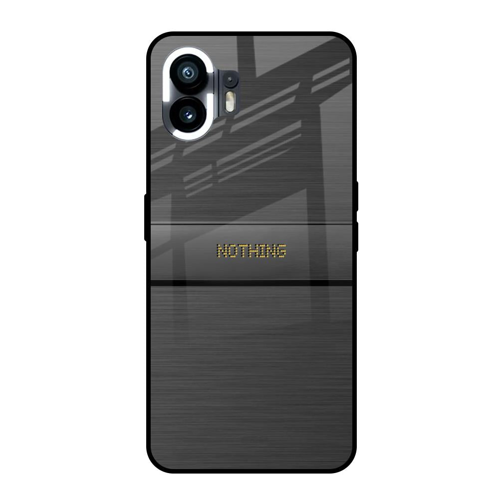Grey Metallic Glass Nothing Phone 2 Glass Back Cover Online