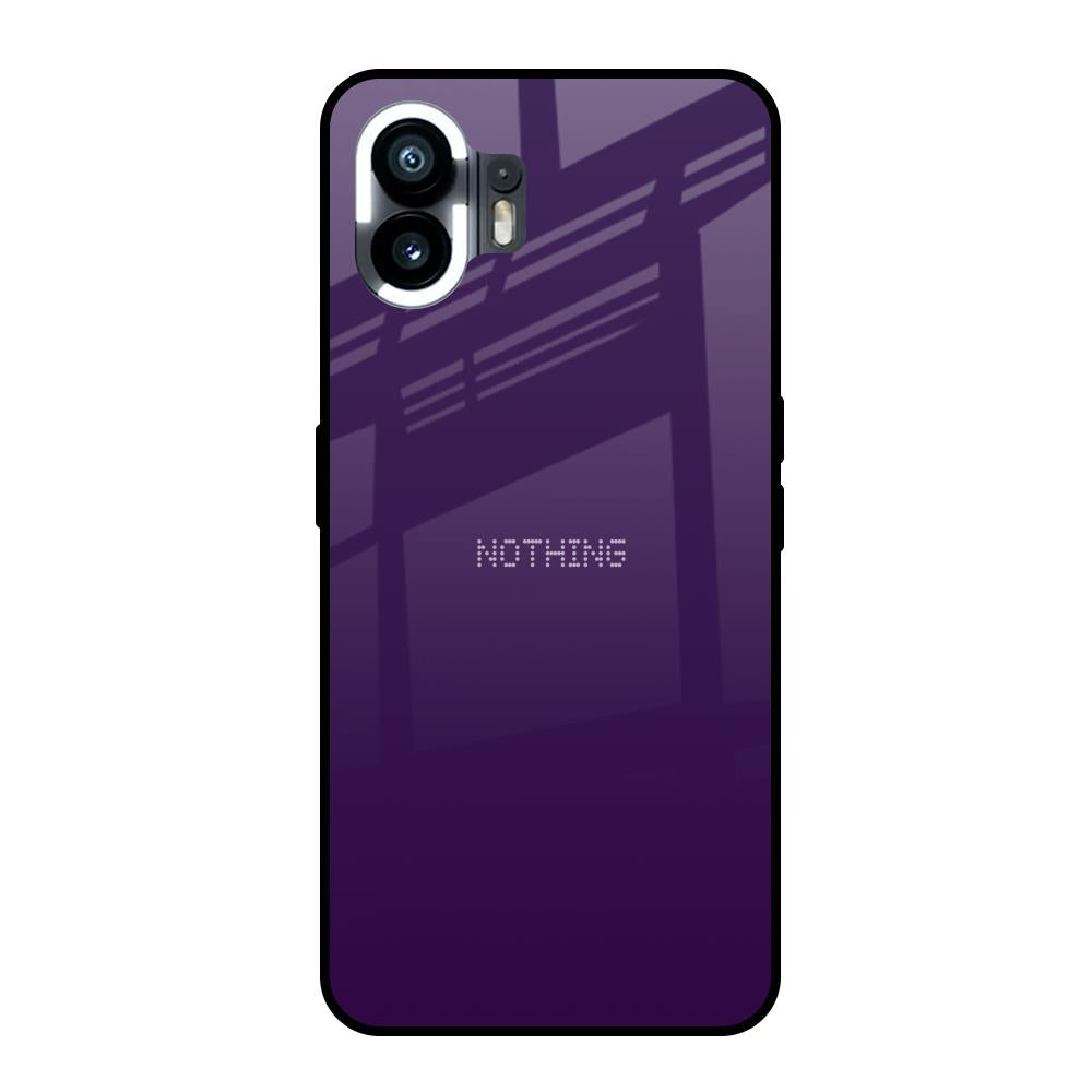 Dark Purple Nothing Phone 2 Glass Back Cover Online