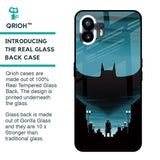 Cyan Bat Glass Case for Nothing Phone 2