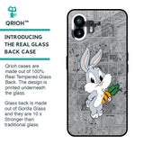 Cute Baby Bunny Glass Case for Nothing Phone 2
