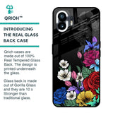 Rose Flower Bunch Art Glass Case for Nothing Phone 2