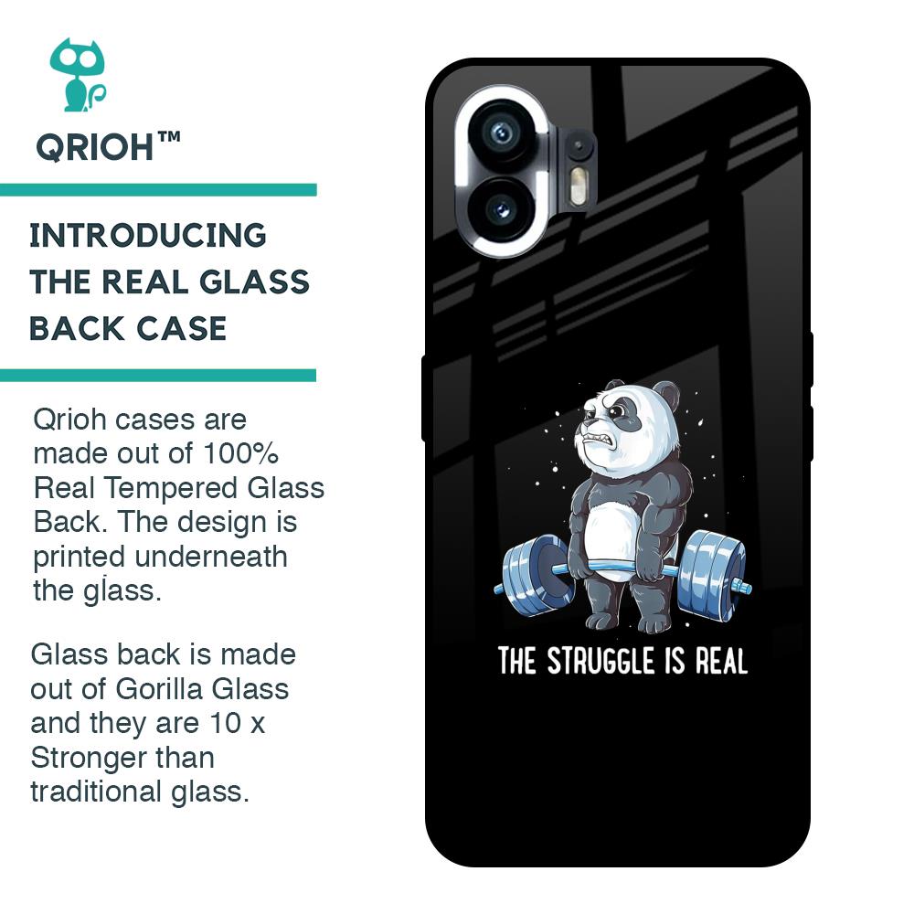 Real Struggle Glass Case for Nothing Phone 2