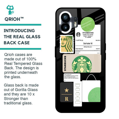 Coffee Latte Glass Case for Nothing Phone 2