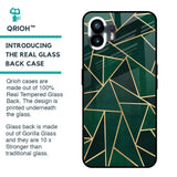 Abstract Green Glass Case For Nothing Phone 2