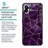 Geometric Purple Glass Case For Nothing Phone 2