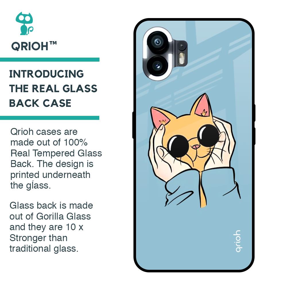 Adorable Cute Kitty Glass Case For Nothing Phone 2
