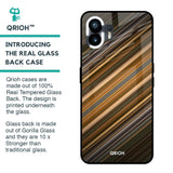 Diagonal Slash Pattern Glass Case for Nothing Phone 2