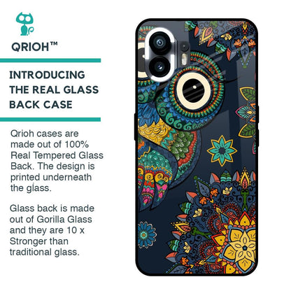 Owl Art Glass Case for Nothing Phone 2