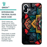 Retro Gorgeous Flower Glass Case for Nothing Phone 2