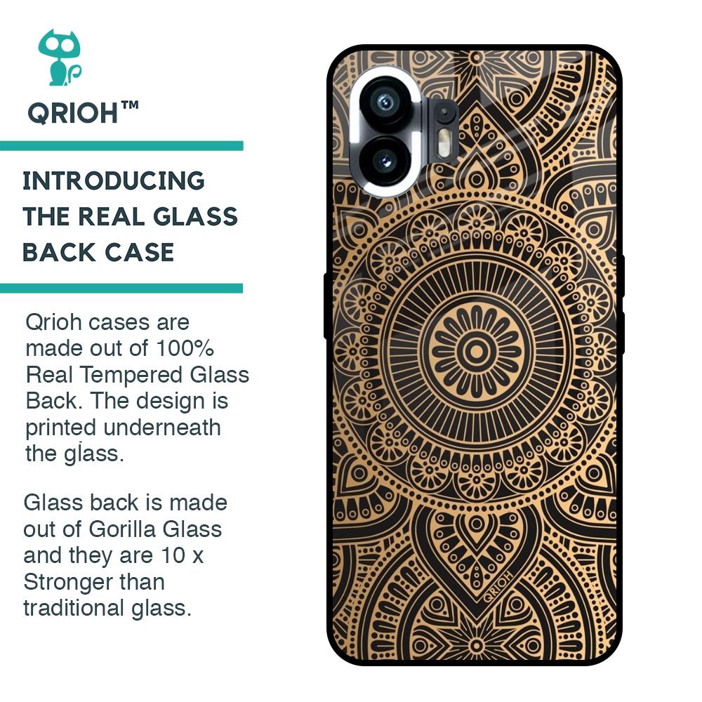 Luxury Mandala Glass Case for Nothing Phone 2