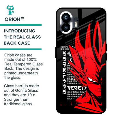 Red Vegeta Glass Case for Nothing Phone 2