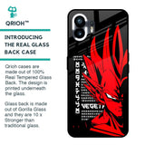 Red Vegeta Glass Case for Nothing Phone 2