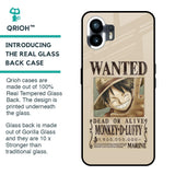 Luffy Wanted Glass Case for Nothing Phone 2