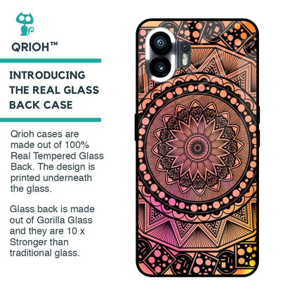 Floral Mandala Glass Case for Nothing Phone 2