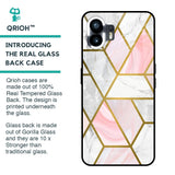 Geometrical Marble Glass Case for Nothing Phone 2