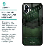 Green Leather Glass Case for Nothing Phone 2