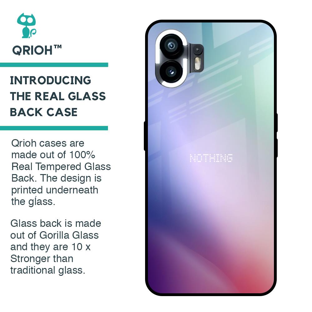 Abstract Holographic Glass Case for Nothing Phone 2