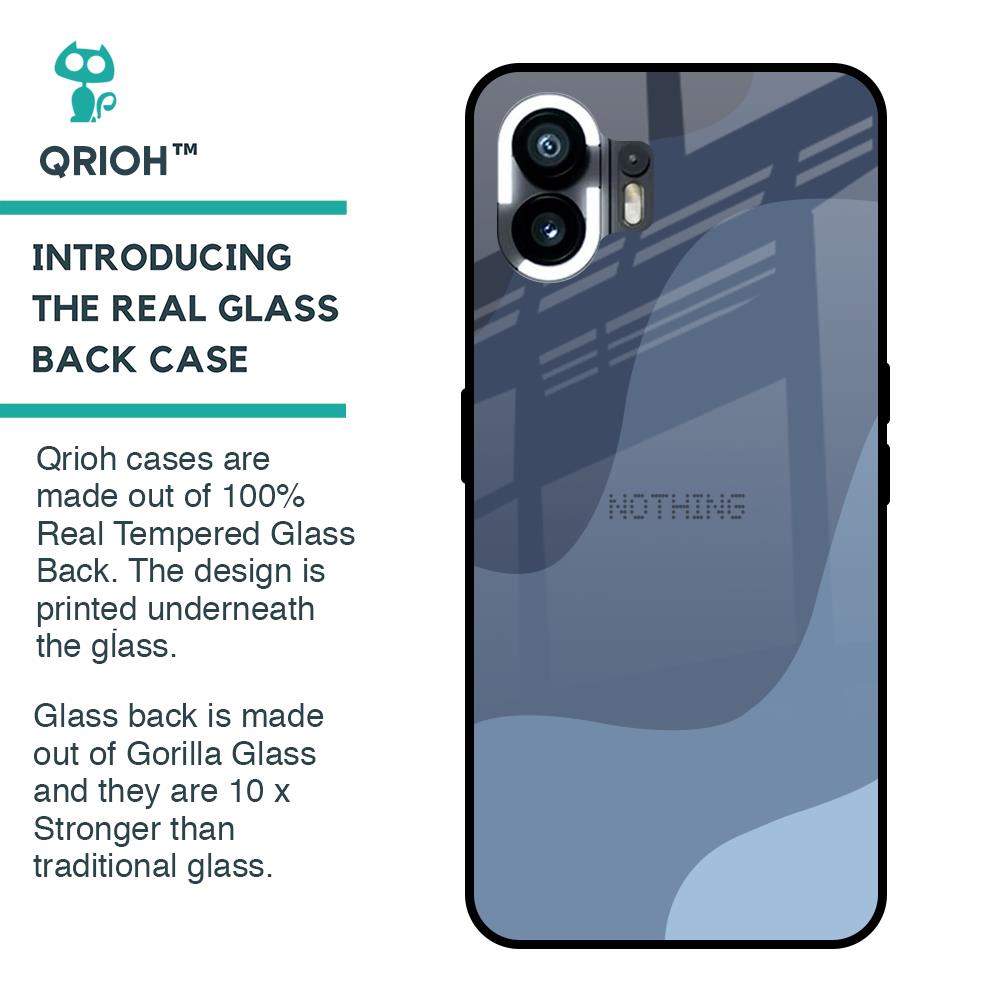 Navy Blue Ombre Glass Case for Nothing Phone 2