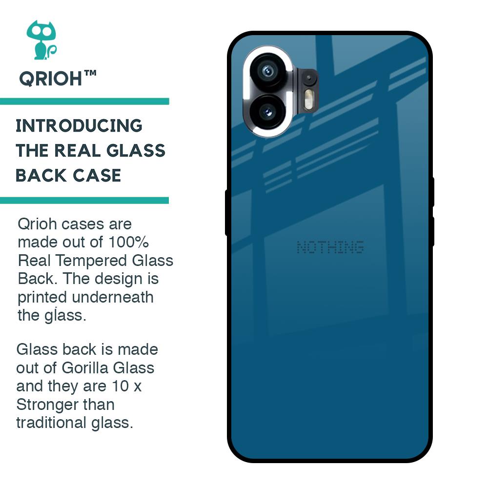 Cobalt Blue Glass Case for Nothing Phone 2