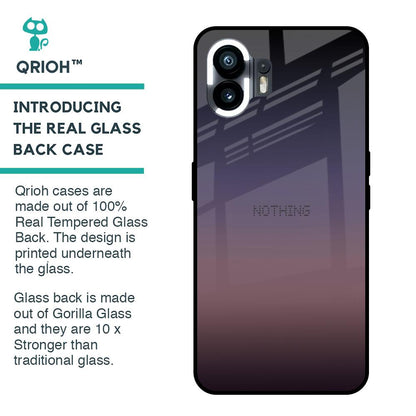 Grey Ombre Glass Case for Nothing Phone 2