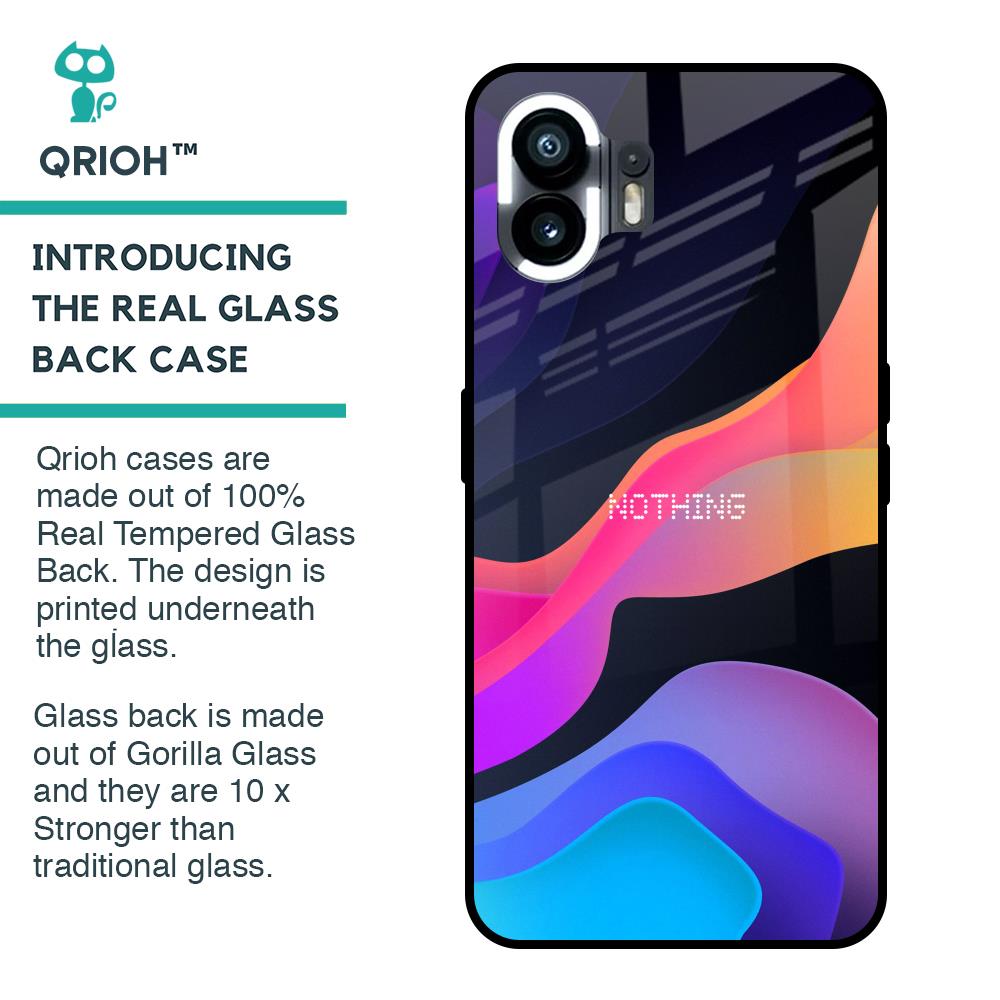 Colorful Fluid Glass Case for Nothing Phone 2
