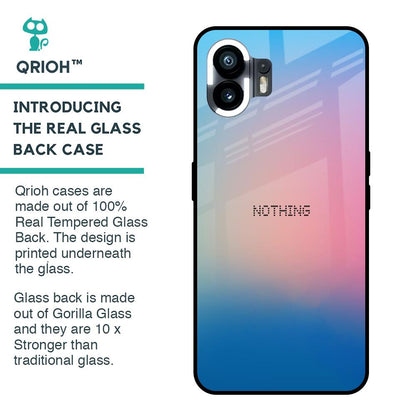 Blue & Pink Ombre Glass case for Nothing Phone 2