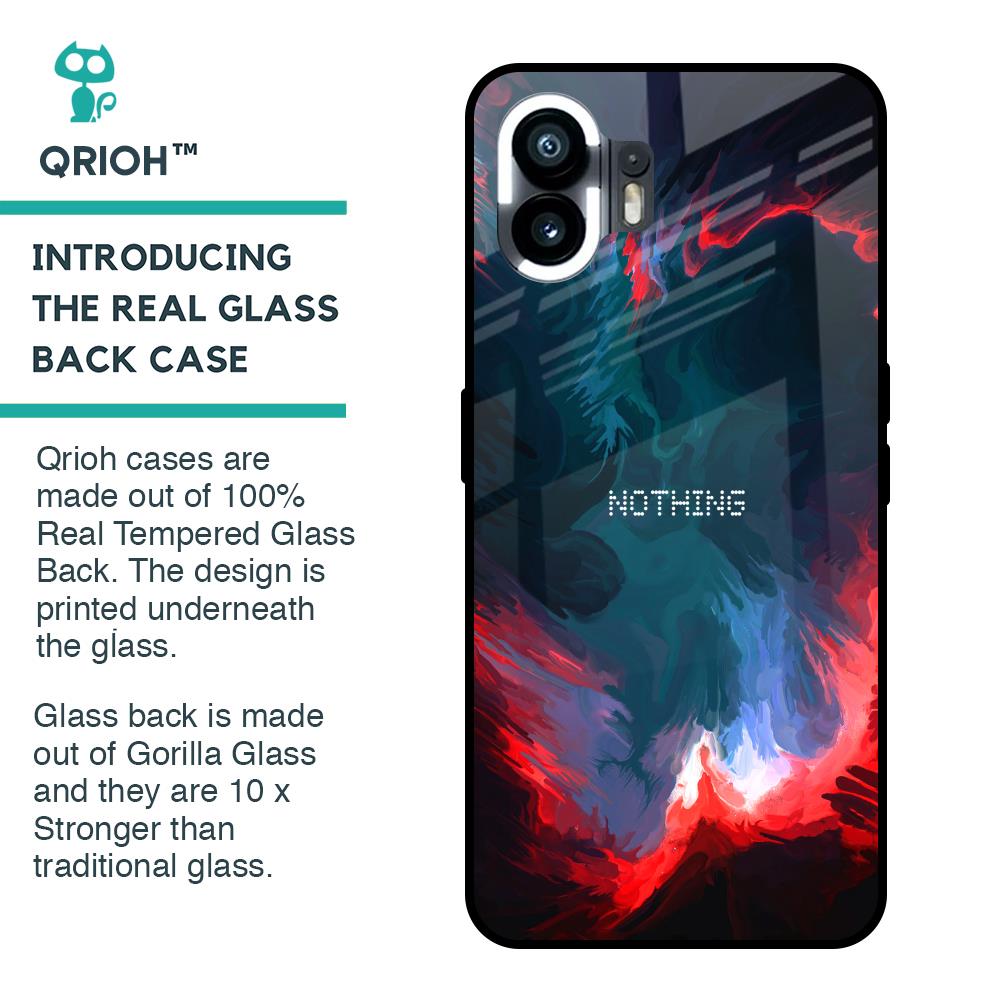 Brush Art Glass Case For Nothing Phone 2