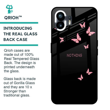 Fly Butterfly Glass Case for Nothing Phone 2