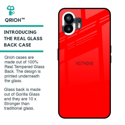 Blood Red Glass Case for Nothing Phone 2