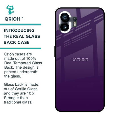 Dark Purple Glass Case for Nothing Phone 2