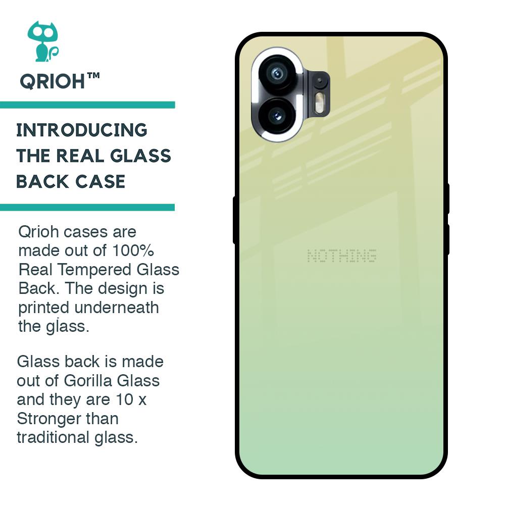Mint Green Gradient Glass Case for Nothing Phone 2