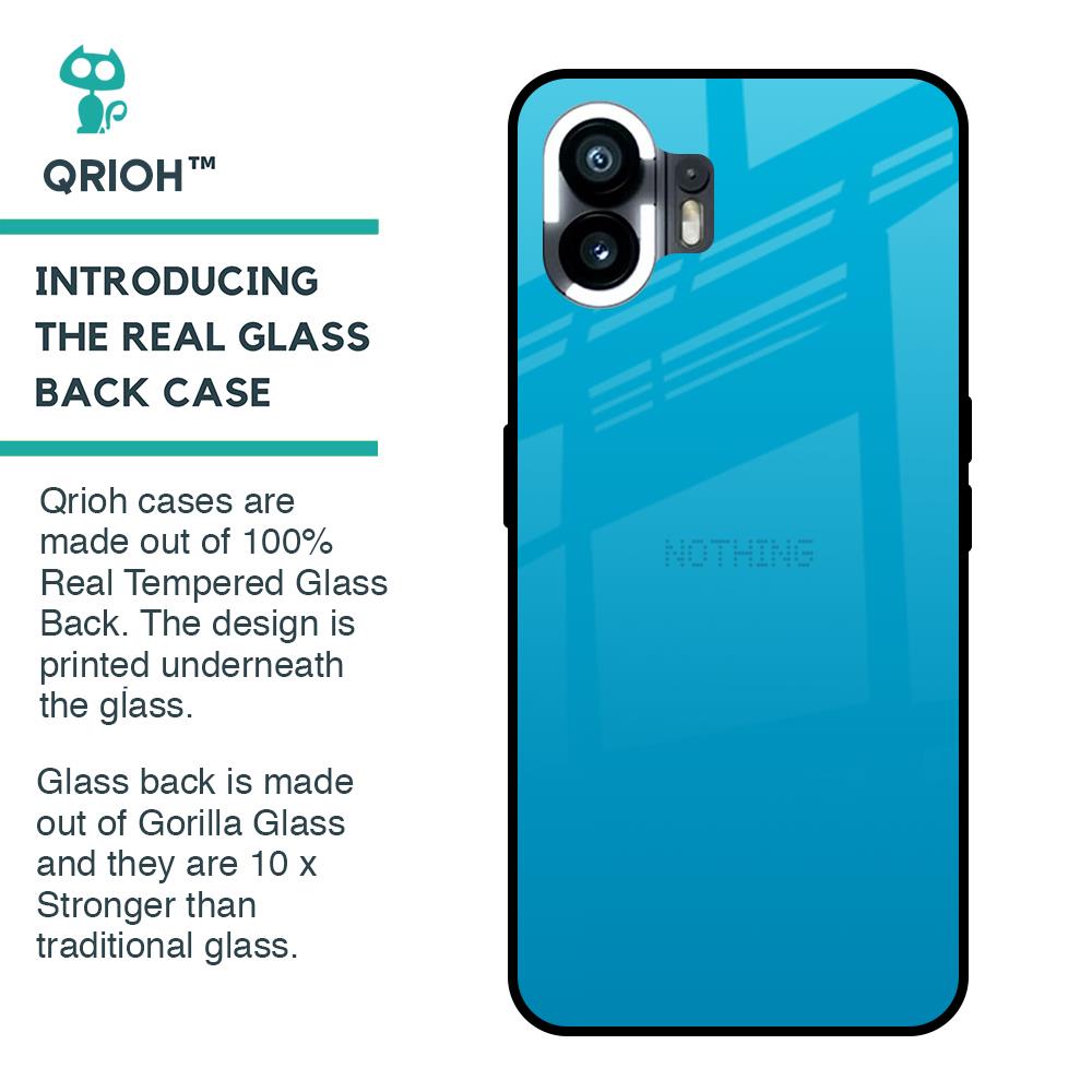 Blue Aqua Glass Case for Nothing Phone 2