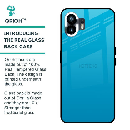 Blue Aqua Glass Case for Nothing Phone 2