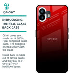 Maroon Faded Glass Case for Nothing Phone 2