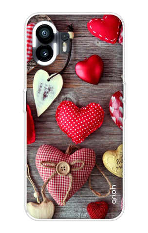 Valentine Hearts Nothing Phone 2 Back Cover