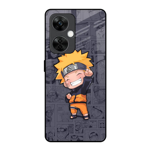 Orange Chubby OnePlus Nord CE 3 5G Glass Back Cover Online