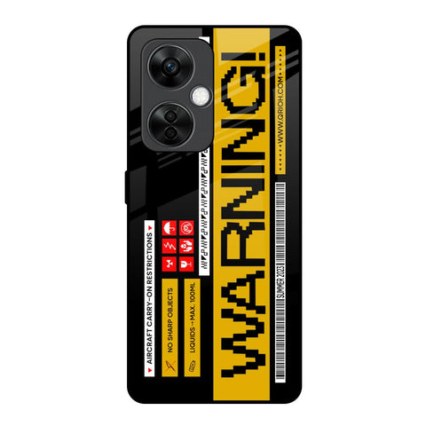 Aircraft Warning OnePlus Nord CE 3 5G Glass Back Cover Online