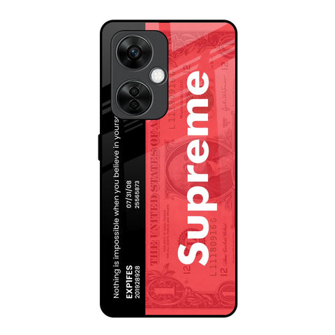 Supreme Ticket OnePlus Nord CE 3 5G Glass Back Cover Online