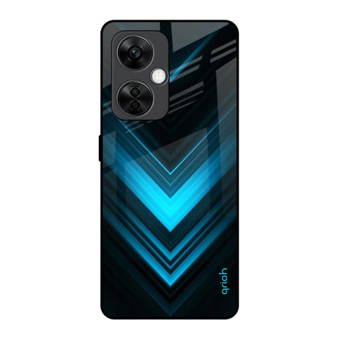Vertical Blue Arrow OnePlus Nord CE 3 5G Glass Back Cover Online